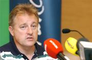 17 September 2007; Ireland head coach Eddie O'Sullivan speaking during a press conference. Ireland Rugby Press Conference, 2007 Rugby World Cup, Sofitel Bordeaux Aquitania, Bordeaux, France. Picture credit: Brendan Moran / SPORTSFILE