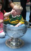 17 September 2007; Fourteen month old Tomas O'Carroll with the Sam Maguire Cup on a visit to Our Lady's Hospital for Sick Children by the victorious Kerry team. Crumlin, Dublin. Picture credit; Pat Murphy / SPORTSFILE