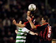 17 September 2007; Stephen O'Donnell, centre, and Liam Burns, Bohemians, in action against Tadhg Purcell, Shamrock Rovers. eircom League of Ireland Premier Division, Bohemians v Shamrock Rovers, Dalymount Park, Dublin. Picture credit; David Maher / SPORTSFILE