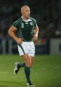 15 September 2007; Peter Stringer, Ireland, leaves the pitch after being substituted. 2007 Rugby World Cup, Pool D, Ireland v Georgia, Stade Chaban Delmas, Bordeaux, France. Picture credit; Brendan Moran / SPORTSFILE