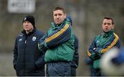 11 January 2015; Temporary Kerry manager Darragh O Sé, centre, with his selectors Seamus Moynihan, left, and John Shanahan. McGrath Cup, Quarter-Final, Kerry v IT Tralee, Austin Stack Park, Tralee, Co. Kerry. Picture credit: Brendan Moran / SPORTSFILE
