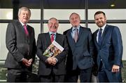 14 January 2015; The Gaelic Players Association's Annual Report for 2014 was launched today at the offices of PwC by Michael Ring, T.D., Minister of State for Sport and Tourism. In attendance at the launch were, from left, Ard Stiúrthóir of the GAA Páraic Duffy, Michael Ring, T.D., Minister of State for Sport and Tourism, Ronan Murphy, PwC Senior Partner, and Dessie Farrell, Chief Executive of the Gaelic Players Association. Launch of the GPA’s Annual Report 2014. PwC, One Spencer Dock, North Wall Quay, Dublin. Picture credit: Barry Cregg / SPORTSFILE