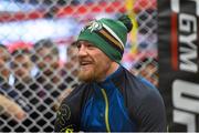 15 January 2015; Conor McGregor during an open workout session ahead of his fight against Dennis Siver in TD Garden, Boston, on Sunday. UFC Fight Night Open Workouts, UFC Gym, Boston, Massachusetts, USA. Picture credit: Ramsey Cardy / SPORTSFILE