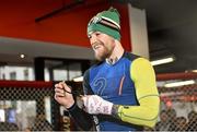 15 January 2015; Conor McGregor during an open workout session ahead of his fight against Dennis Siver in TD Garden, Boston, on Sunday. UFC Fight Night Open Workouts, UFC Gym, Boston, Massachusetts, USA. Picture credit: Ramsey Cardy / SPORTSFILE