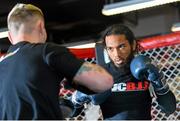 15 January 2015; Benson Henderson during an open workout session ahead of his fight against Donald Cerrone in TD Garden, Boston, on Sunday. UFC Fight Night Open Workouts, UFC Gym, Boston, Massachusetts, USA. Picture credit: Ramsey Cardy / SPORTSFILE