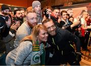 16 January 2015; Conor McGregor meets fans during a media day ahead of his fight against Dennis Siver in TD Garden, Boston, on Sunday. UFC Fight Night Ultimate Media Day, Ned Devine’s Irish Pub, Boston, Massachusetts, USA. Picture credit: Ramsey Cardy / SPORTSFILE