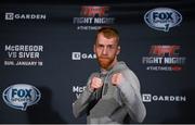 16 January 2015; Paddy Holohan during a media day ahead of his fight against Shane Howell in TD Garden, Boston, on Sunday. UFC Fight Night Ultimate Media Day, Ned Devine’s Irish Pub, Boston, Massachusetts, USA. Picture credit: Ramsey Cardy / SPORTSFILE