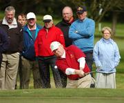15 September 2007; Jim Carvill, Banbridge Golf Club, Co. Down, plays from a bunker on the 16th during the Magners Senior Cup Final. Magners Cups and Shields Finals 2007, Shandon Park Golf Club, Belfast, Co. Antrim. Picture credit: Ray McManus / SPORTSFILE