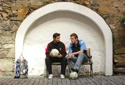 17 September 2007; Derry City's Alan Moore, left, and UCD's Evan McMillan attend the FAI Ford Cup Quarter-Finals media day. Wilson Hartnell Public Relations Head Office, Dublin. Picture credit: David Maher / SPORTSFILE
