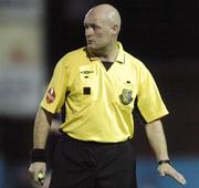 3 September 2007; Referee Richie Winter. eircom League of Ireland Premier Division, Drogheda United v University College Dublin, United Park, Drogheda, Co. Louth. Picture credit; Paul Mohan / SPORTSFILE