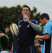 18 September 2007; Leinster's Rob Kearney takes a drink during a training session. Leinster Squad Training, University College Dublin, Dublin. Picture credit; Caroline Quinn / SPORTSFILE