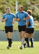 18 September 2007; Ireland's Gordon D'Arcy, left, and Geordan Murphy during squad training. 2007 Rugby World Cup, Pool D, Irish Squad Training, Stade Bordelais, Bordeaux, France. Picture credit: Brendan Moran / SPORTSFILE