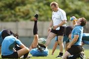 18 September 2007; Ireland head coach Eddie O'Sullivan with his players during squad training. 2007 Rugby World Cup, Pool D, Irish Squad Training, Stade Bordelais, Bordeaux, France. Picture credit: Brendan Moran / SPORTSFILE