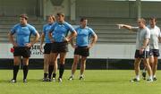 18 September 2007; Ireland skills coach Brian McLoughlin, 2nd from right, issues instructions to players Bryan Young, Simon Easterby, Donncha O'Callaghan and Denis Leamy during squad training. 2007 Rugby World Cup, Pool D, Irish Squad Training, Stade Bordelais, Bordeaux, France. Picture credit: Brendan Moran / SPORTSFILE