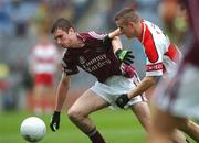 16 September 2007; Michael Martyn, Galway, in action against Brendan Henry, Derry. ESB All-Ireland Minior Football Championship Final, Galway v Derry, Croke Park, Dublin. Picture credit; Brian Lawless / SPORTSFILE