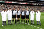 2 September 2007; Referee Diarmuid Kirwan with his umpires and officials before the game. Guinness All-Ireland Senior Hurling Championship Final, Kilkenny v Limerick, Croke Park, Dublin. Picture Credit; Ray McManus / SPORTSFILE