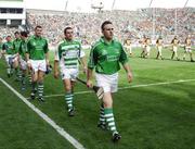 2 September 2007; Limerick captain Damien Reale leads his players during the pre-match parade. Guinness All-Ireland Senior Hurling Championship Final, Kilkenny v Limerick, Croke Park, Dublin. Picture Credit; Ray McManus / SPORTSFILE