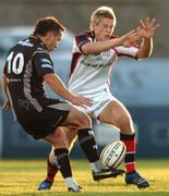 21 September 2007; Shaun Connor, Ospreys, in action against Niall O'Connor, Ulster. Magners League, Ulster v Ospreys, Ravenhill, Belfast. Picture credit; Paul Mohan / SPORTSFILE