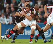 21 September 2007; Ryan Caldwell, Ulster, is tackled by Aled Brew, Ospreys. Magners League, Ulster v Ospreys, Ravenhill, Belfast. Picture credit; Paul Mohan / SPORTSFILE