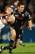 21 September 2007; Andrew Bishop, Ospreys, is tackled by Paul Marshall, Ulster. Magners League, Ulster v Ospreys, Ravenhill, Belfast. Picture credit; Paul Mohan / SPORTSFILE