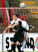 22 September 2007; Michael Halliday, Glentoran, in action against Phillip McBirney, Armagh City. Carnegie Premier League, Glentoran v Armagh City. The Oval, Belfast, Co. Antrim. Picture credit; Oliver McVeigh / SPORTSFILE
