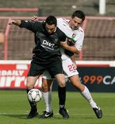 22 September 2007; Shane Coney, Armagh City, in action against Phillip Simpson, Glentoran. Carnegie Premier League, Glentoran v Armagh City. The Oval, Belfast, Co. Antrim. Picture credit; Oliver McVeigh / SPORTSFILE