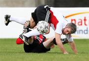 22 September 2007; Portadown's Gary McCutcheon in action against Eamon Doherty, Crusaders. Carnegie Premier League, Crusaders v Portadown. Seaview, Belfast, Co. Antrim. Picture credit; Peter Morrison / SPORTSFILE
