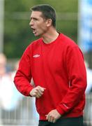 22 September 2007; Crusaders manager Stephen Baxter issues instructions to his side. Carnegie Premier League, Crusaders v Portadown. Seaview, Belfast, Co. Antrim. Picture credit; Peter Morrison / SPORTSFILE