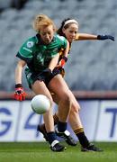 23 September 2007; Linda Tighe, London, in action against Lydia Phelan, Kilkenny. TG4 All-Ireland Ladies Junior Football Championship Final, London v Kilkenny, Croke Park, Dublin. Picture credit; Paul Mohan / SPORTSFILE