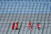 23 September 2007; Cork supporters make their way to their seats before the start of the game. TG4 All-Ireland Ladies Senior Football Championship Final, Cork v Mayo, Croke Park, Dublin. Picture credit; David Maher / SPORTSFILE