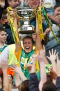 23 September 2007; Leitrim captain Sinead Brennan lifts the cup. TG4 All-Ireland Ladies Intermediate Football Championship Final, Wexford v Leitrim, Croke Park, Dublin. Picture credit; David Maher / SPORTSFILE
