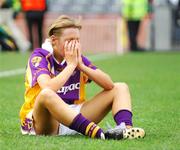 23 September 2007;  A dejected Ciara Scallan, Wexford, at the end of the game. TG4 All-Ireland Ladies Intermediate Football Championship Final, Wexford v Leitrim, Croke Park, Dublin. Picture credit; Paul Mohan / SPORTSFILE