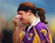 23 September 2007; A dejected Martina Murray, Wexford, at the end of the game. TG4 All-Ireland Ladies Intermediate Football Championship Final, Wexford v Leitrim, Croke Park, Dublin. Picture credit; David Maher / SPORTSFILE