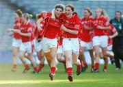 23 September 2007; Cork's Valerie Mulcahy, left, and Rhona Buckley celebrate after the final whistle. TG4 All-Ireland Ladies Senior Football Championship Final, Cork v Mayo, Croke Park, Dublin. Picture credit; Matt Browne / SPORTSFILE
