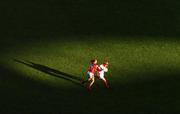 23 September 2007; Fiona McHale, Mayo, in action against Sinead O'Reilly, Cork. TG4 All-Ireland Ladies Senior Football Championship Final, Cork v Mayo, Croke Park, Dublin. Picture credit; David Maher / SPORTSFILE