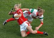 23 September 2007; Brid Stack, Cork, in action against Claire Egan, Mayo. TG4 All-Ireland Ladies Senior Football Championship Final, Cork v Mayo, Croke Park, Dublin. Picture credit; David Maher / SPORTSFILE