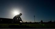 18 January 2015; The Meath captain Sean Heavey takes a line ball. Bord na Mona Kehoe Cup, Round 1, Meath v St Patricks's College / Mater Dei, Institute of Education. Páirc Táilteann, Navan, Co. Meath. Picture credit: Ray McManus / SPORTSFILE