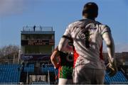 18 January 2015; General view of the scoreboard as members of the Mayo team run out for the start of the game. FBD League, Section A, Round 3, Mayo v Roscommon, Elverys MacHale Park, Castlebar, Co. Mayo. Picture credit: David Maher / SPORTSFILE