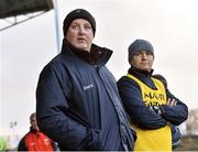 18 January 2015;  Mayo joint managers Pat Holmes, left, and Noel Connelly. FBD League, Section A, Round 3, Mayo v Roscommon, Elverys MacHale Park, Castlebar, Co. Mayo. Picture credit: David Maher / SPORTSFILE