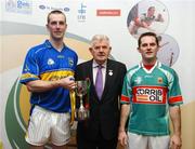 15 September 2007; Paul Mullins, Tipperary, with Tom Walsh, President of the Handball Association, and Ollie Cassidy, Mayo, right. The Martin Donnelly All-Ireland 60 x 30 Handball Intermediate Singles Final, Tipperary v Mayo, Handball Alley, Croke Park, Dublin. Picture credit: Pat Murphy / SPORTSFILE