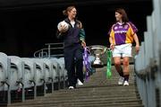 18 September 2007; Ladies Intermediate football captains Martina Murray, Wexford, right, and Michelle Reynolds, Leitrim, at a photocall ahead of the TG4 All-Ireland Ladies Senior, Junior, and Intermediate Championship Football Finals, which will be taking place on Sunday the 23rd September 2007. Croke Park, Dublin. Picture credit: Brian Lawless / SPORTSFILE