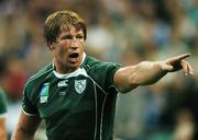 21 September 2007; Jerry Flannery, Ireland. 2007 Rugby World Cup, Pool D, Ireland v France, The Stade de France, Saint Denis, Paris, France. Picture credit; Brendan Moran / SPORTSFILE