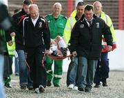 22 September 2007; Philip SImpson, Glentoran, is carried off with an injury near the end of the game. Carnegie Premier League, Glentoran v Armagh City. The Oval, Belfast, Co. Antrim. Picture credit; Oliver McVeigh / SPORTSFILE