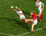 23 September 2007; Deirdre O'Reilly, Cork, in action against Sharon McGing, Mayo. TG4 All-Ireland Ladies Senior Football Championship Final, Cork v Mayo, Croke Park, Dublin. Picture credit; David Maher / SPORTSFILE