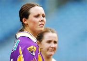 23 September 2007; A dejected Mary Leacy, Wexford, after the final whistle. TG4 All-Ireland Ladies Intermediate Football Championship Final, Wexford v Leitrim, Croke Park, Dublin. Picture credit; Matt Browne / SPORTSFILE