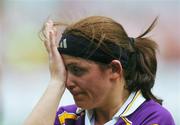 23 September 2007; Wexford captain Martina Murray after defeat to Wexford. TG4 All-Ireland Ladies Intermediate Football Championship Final, Wexford v Leitrim, Croke Park, Dublin. Picture credit; Brian Lawless / SPORTSFILE