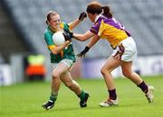 23 September 2007; Michelle Reynolds, Leitrim, in action against Martina Murray, Wexford. TG4 All-Ireland Ladies Intermediate Football Championship Final, Wexford v Leitrim, Croke Park, Dublin. Picture credit; Brian Lawless / SPORTSFILE