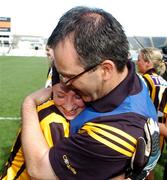 23 September 2007; Kilkenny's Niamh Whelan embraces her father P.J. Whelan at the end of the game. TG4 All-Ireland Ladies Junior Football Championship Final, London v Kilkenny, Croke Park, Dublin. Picture credit; Paul Mohan / SPORTSFILE
