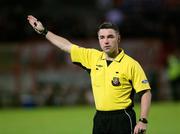 21 September 2007; Referee Damian Hancock. FAI Ford Cup Quarter Final, Derry City v UCD, Brandywell, Derry. Picture credit; Oliver McVeigh / SPORTSFILE