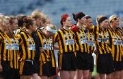 23 September 2007; The Kilkenny team stand for a minutes silence before the match.TG4 All-Ireland Ladies Junior Football Championship Final, London v Kilkenny, Croke Park, Dublin. Picture credit; Brian Lawless / SPORTSFILE